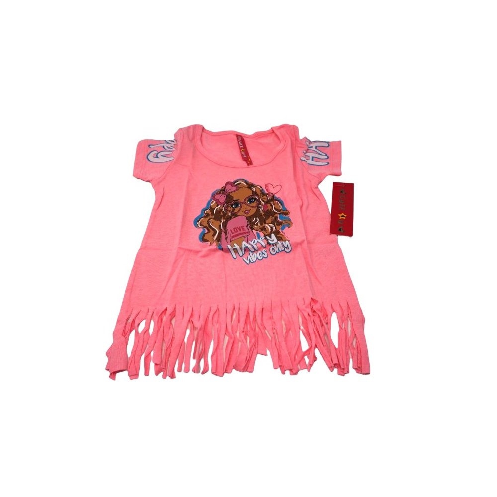 Cute 4 U Happy Vibes Only Girls T